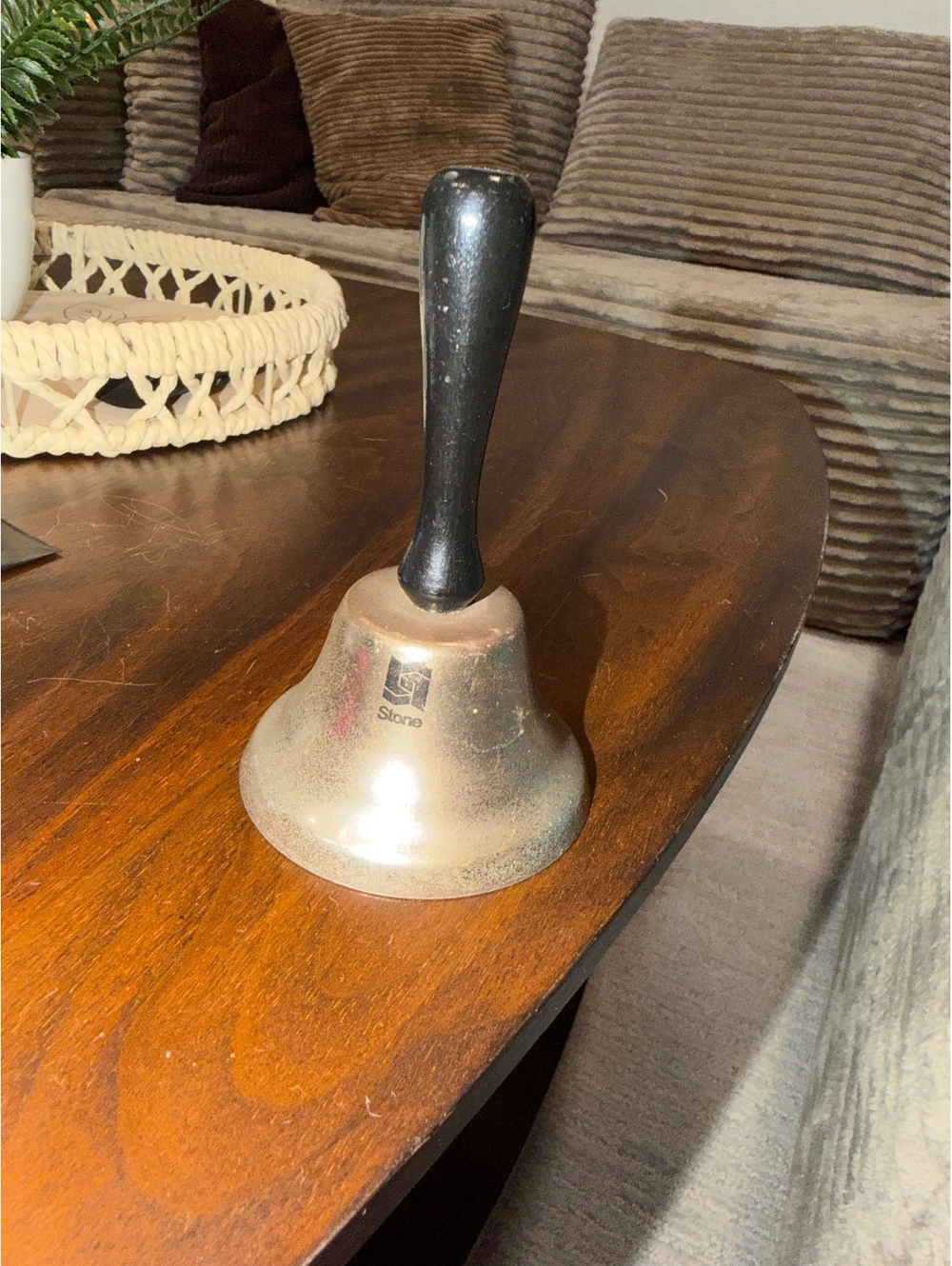 Metal Hand Bell with Black Handle
